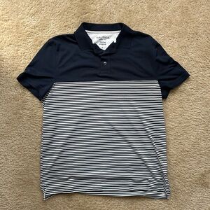 Nautica Men's Navy Striped Polo Shirt